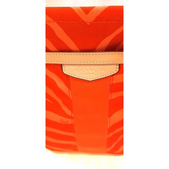 Coach F23283 Zebra Print Canvas Tote Bag - Picture 9 of 16